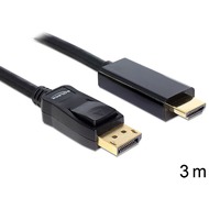 DeLock Kabel Displayport Stecker > HDMI Stecker 3 m