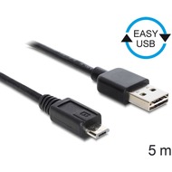 DeLock Kabel EASY USB 2.0-A > Micro-B Stecker/ Stecker 5 m