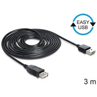 DeLock Kabel EASY USB 2.0-A > USB 2.0-A Buchse 3 m