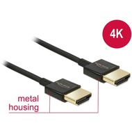 DeLock Kabel HDMI A Stecker > HDMI A Stecker 2,0 m Slim