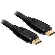 DeLock Kabel HDMI A Stecker > HDMI A Stecker flach 2 m