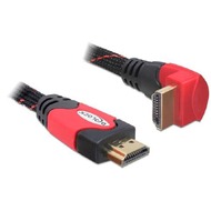 DeLock Kabel HDMI <> HDMI 1.4 (3,0 m) gewinkelt, rot