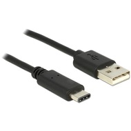 DeLock Kabel USB 2.0 Typ-A Stecker USB Type-C 0,5 m schwarz