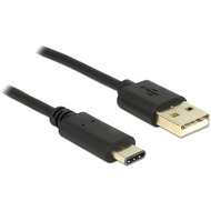 DeLock Kabel USB 2.0 Typ-A Stecker USB Type-C™ 2,0 m schwarz