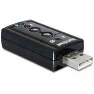 DeLock USB 2.0 Sound Adapter Virtual 7.1 - 24 bit /  96 kHz mit S/ PDIF