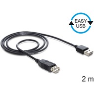 DeLock Verlngerungskabel EASY USB 2.0-A > USB 2.0-A 2 m