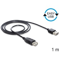 DeLock Verlngeruskabel EASY USB 2.0-A> USB 2.0-A Buchse 1 m