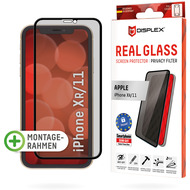 Displex Real Glass FC Privacy for iPhone 11/ XR transparent