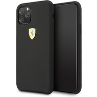 Ferrari On Track SF Silikon Case W Logo Shield - Apple iPhone 11 Pro - Schwarz Schutzhülle Hülle Handyhülle