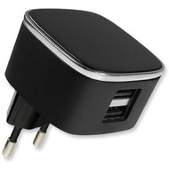 Fontastic Netzteil Smart Twin-USB 3.1A schwarz mit integriertem Smart IC