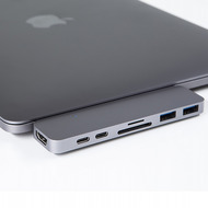 HYPER Drive DUO Hub 7-in-2, Apple MacBook Pro 13/ 15 (2016 - 2019), space grau, GN28B-GRAY