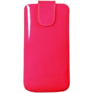 iCandy Echtledertasche FLASH für iPhone 5/ 5S/ SE, glanz-pink