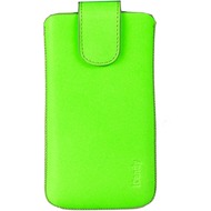 iCandy Echtledertasche FLASH für iPhone 5/ 5S/ SE, neongrün