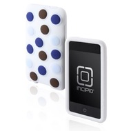 Incipio dotties fr iPod touch 2G /  3G, wei mit blau-schokobraunen Punkten