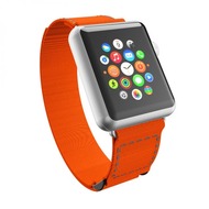 Incipio Stitch Jacquard Nylonband Apple Watch 38mm orange/ grau WBND-014-ORNGRY