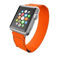 Incipio Stitch Jacquard Nylonband Apple Watch 42mm orange/ grau WBND-004--ORNGRY