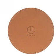 JT Berlin Leder-Untersetzer Kreuzberg, 10 cm, cognac, 10428