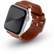 JT Berlin Watchband Alex Vintage | Apple Watch Ultra/ 42/ 44/ 45mm | braun - Aluminium silber | M/ L | 10715