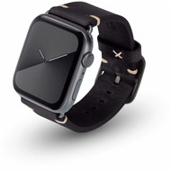 JT Berlin Watchband Alex Vintage | Apple Watch Ultra/ 42/ 44/ 45mm | schwarz - Aluminium grau | M/ L | 10710