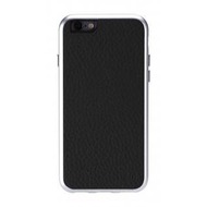 Just Mobile Alu Frame Leather für iPhone 6 - schwarz
