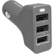 Kanex 3-port KFZ-Ladegerät USB - 4,4A - space gray
