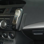 Kuda Lederkonsole für Mazda 3 03/ 2009 Echtleder schwarz