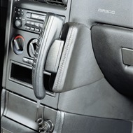 Kuda Lederkonsole OPEL Astra G ab 3/ 98 /  Coupe ab 3/ 00 Montage oben Kunstleder schwarz