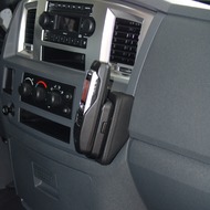 Kuda Lederkonsole für Dodge RAM ab 2006 Echtleder <grey> (9037)
