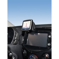 Kuda Navigationskonsole für Citroen C1/  Peu 108/  Toyota Aygo ab 2014 Navi Echtleder schwarz
