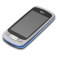 LG P500 Optimus One, blau-chrom