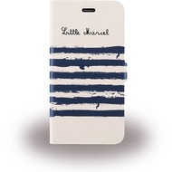Little Marcel Folio Paint Marin - BookCover für Apple iPhone 6/ 6S, sand/ blau