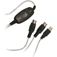 LogiLink USB-MIDI Kabel für Mac und PC, 2 m