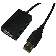 LogiLink USB 2.0 Repeater, 5 m aktive Verlängerung, schwarz
