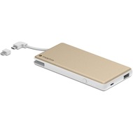 Mophie Powerstation Plus, gold - Externe Schnellade-Batterie mit Lightning und Micro-USB (6000 mAh)