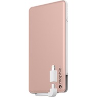 Mophie Powerstation Plus mini rose gold Externe Schnellade-Batterie + Lightning und Micro-USB Kabel 4000mAh