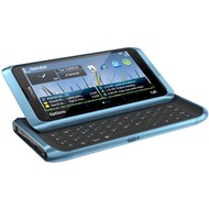 Nokia E7 Communicator, blau