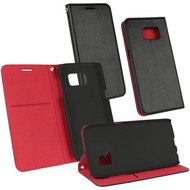 OZBO PU Tasche Diary Supra - schwarz/ rot - für Samsung Galaxy S7