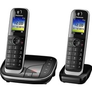 Panasonic KX-TGJ322GB schnurloses Duo-DECT Telefon mit AB, schwarz
