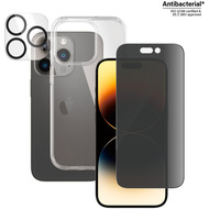 PanzerGlass f. iPhone 14 Pro, Bundle Privacy Glass+Case