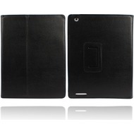 Twins Leder Folio für iPad 4, schwarz