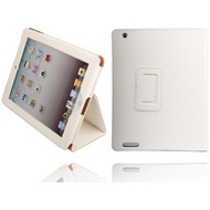 Twins Leder Folio für iPad 4, weiß
