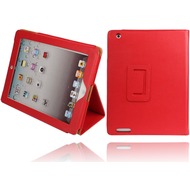Twins Leder Folio für iPad 4, rot