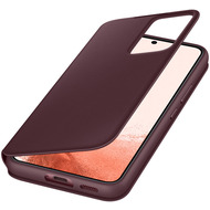 Samsung Clear View Cover für Galaxy S22, Burgundy