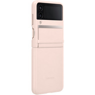 Samsung Flap Leather Cover fr Galaxy Z Flip4, Peach