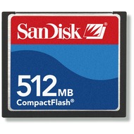 Sandisk CompactFlash Card, 512 MB