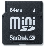 Sandisk miniSD Card, 64 MB