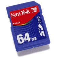 Sandisk SD Card, 64 MB