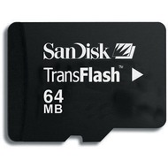 Sandisk micro-SD Card (TransFlash),  64 MB