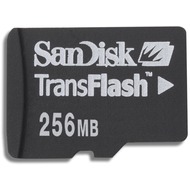 Sandisk micro-SD Card (TransFlash), 256 MB
