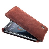 Pierre Cardin Flip Case Wildleder fr Samsung i9000 Galaxy S, braun